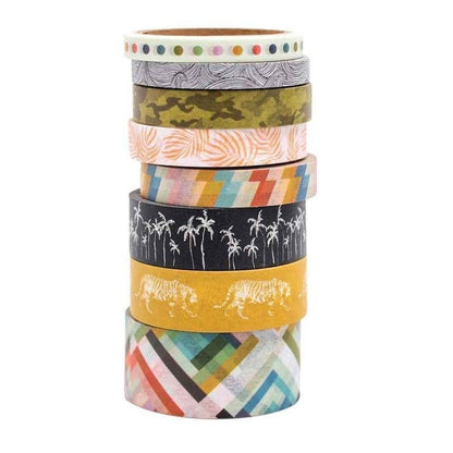 Washi Tape Coleccion Old School  (8 Pcs)