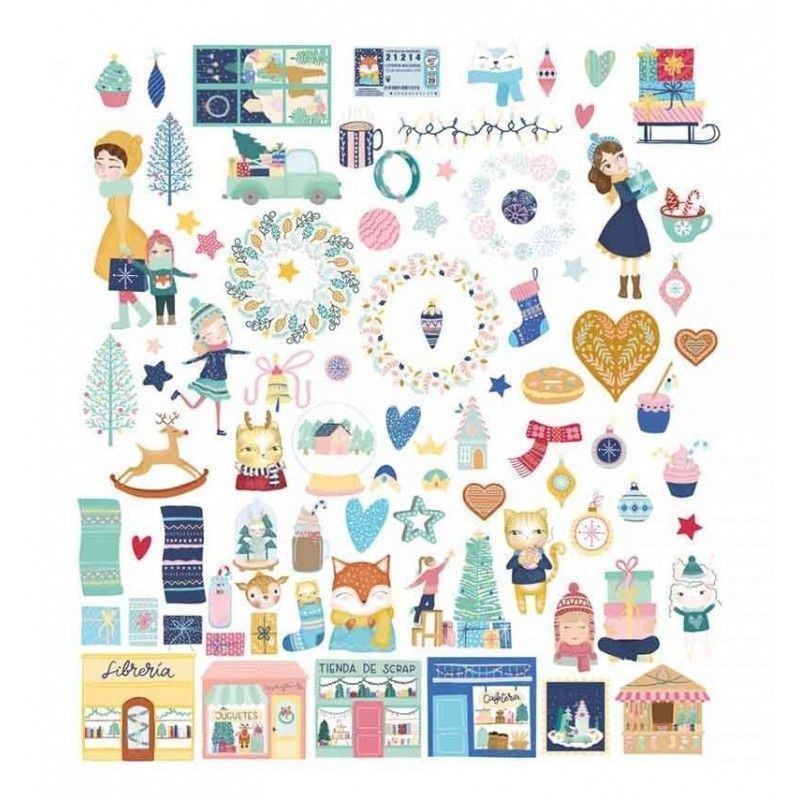 Die Cuts Ilustraciones Cuento De Navidad