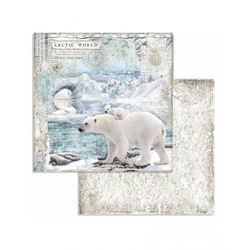 Bloc Artic Antartic 10 Hojas  (30 X 30 Cm) Doble Cara