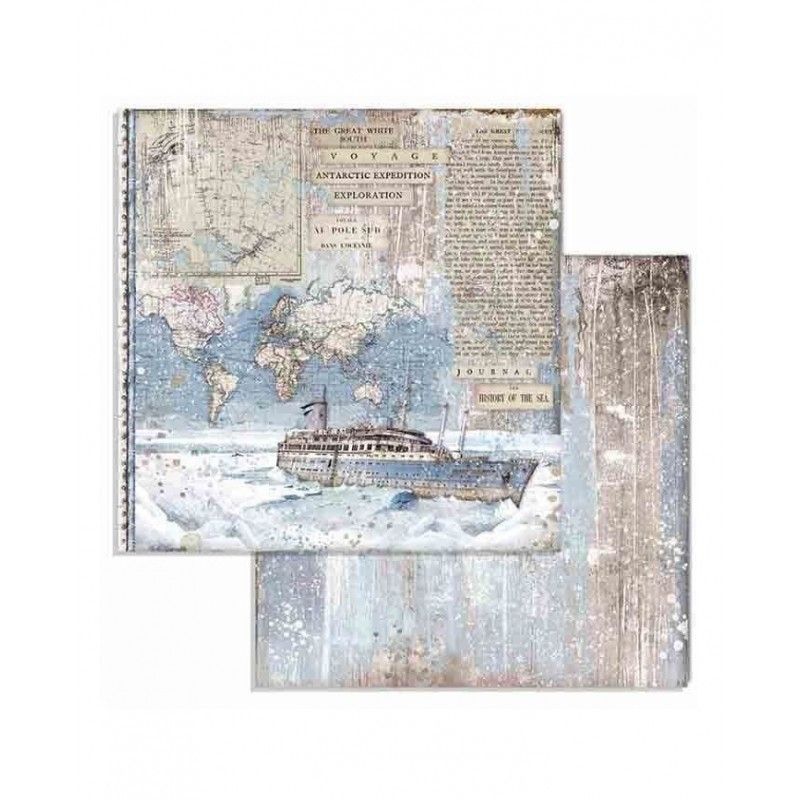 Bloc Artic Antartic 10 Hojas  (30 X 30 Cm) Doble Cara