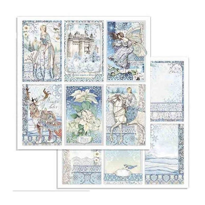 Block 10 Hojas Winter Tales (30 X 30 Cm) Doble Cara
