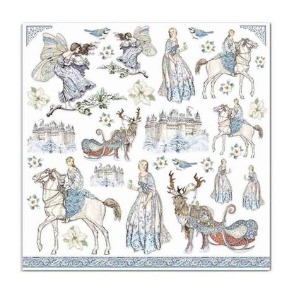 Block 10 Hojas Winter Tales (30 X 30 Cm) Doble Cara