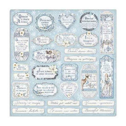 Block 10 Hojas Winter Tales (30 X 30 Cm) Doble Cara