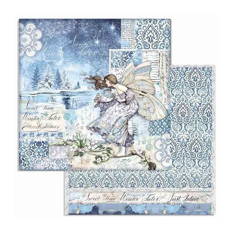Block 10 Hojas Winter Tales (30 X 30 Cm) Doble Cara
