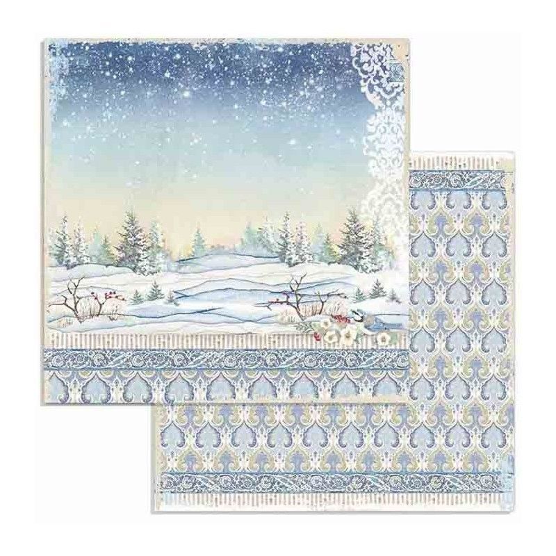 Block 10 Hojas Winter Tales (30 X 30 Cm) Doble Cara