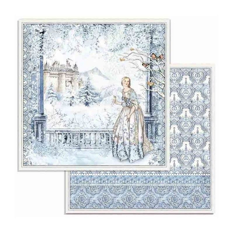 Block 10 Hojas Winter Tales (30 X 30 Cm) Doble Cara