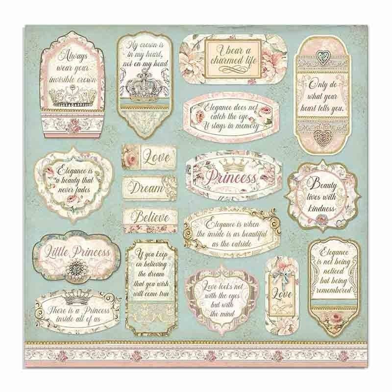 Bloc 10 Hojas Princess (30 X 30 Cm ) Doble Cara