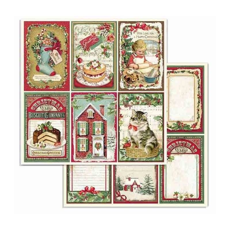Bloc 10 Hojas Classic Christmas (30 X 30 Cm) Doble Cara