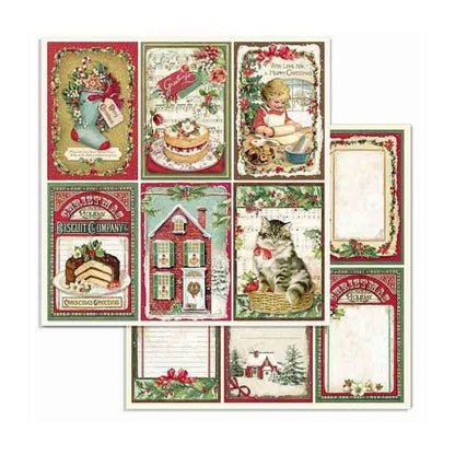 Bloc 10 Hojas Classic Christmas (30 X 30 Cm) Doble Cara