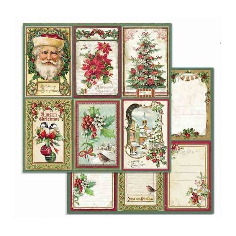 Bloc 10 Hojas Classic Christmas (30 X 30 Cm) Doble Cara