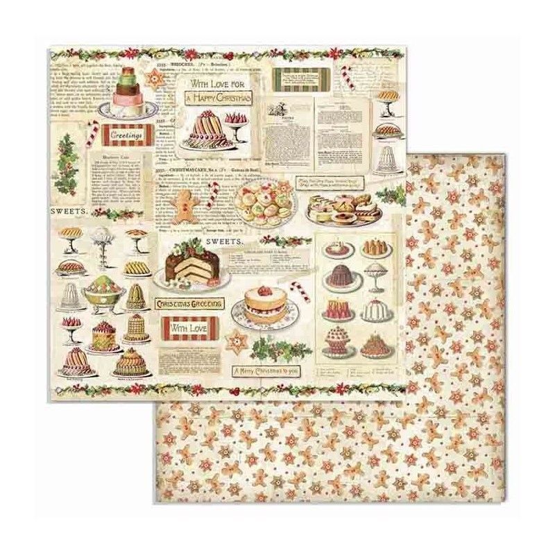 Bloc 10 Hojas Classic Christmas (30 X 30 Cm) Doble Cara