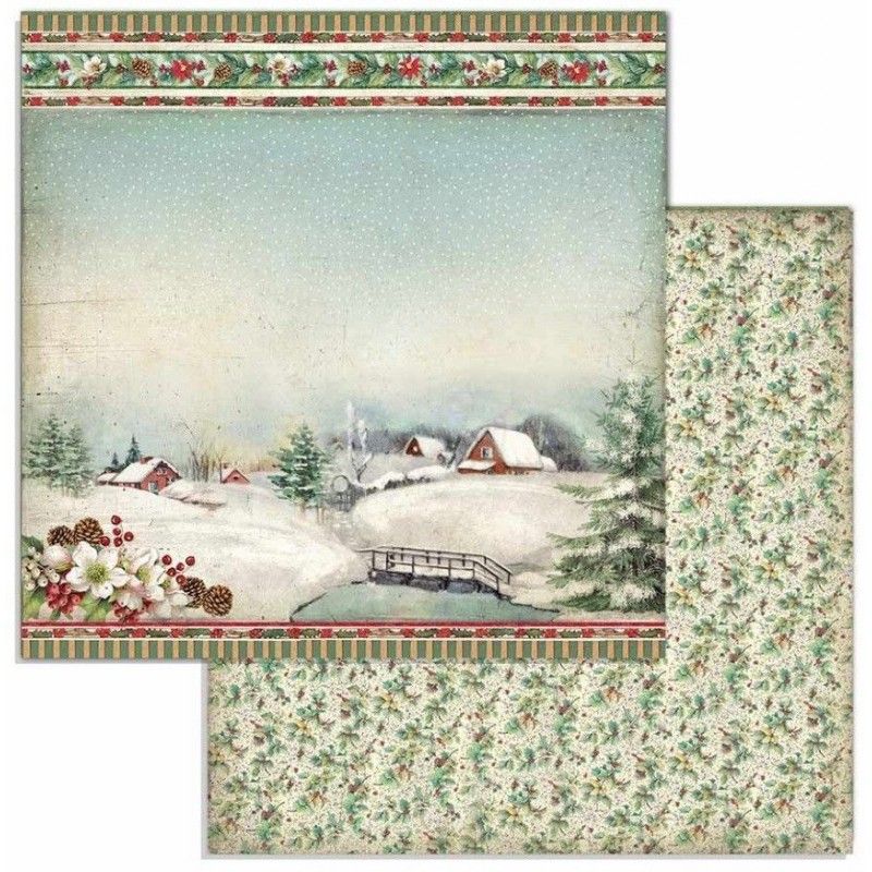 Bloc 10 Hojas Classic Christmas (30 X 30 Cm) Doble Cara
