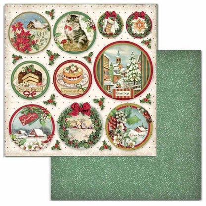 Bloc 10 Hojas Classic Christmas (30 X 30 Cm) Doble Cara