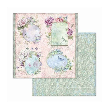 Bloc 10 Hojas Hortensia (30 X 30 Cm) Doble Cara