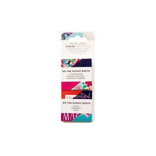 SET DE MINI PAD DE PAPELES GO THE SCENIC ROUTE 5 x 5 CM (2 PCS)