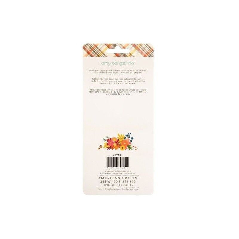Sticker Puffy Grabado Late Afternoon (39 Pcs)