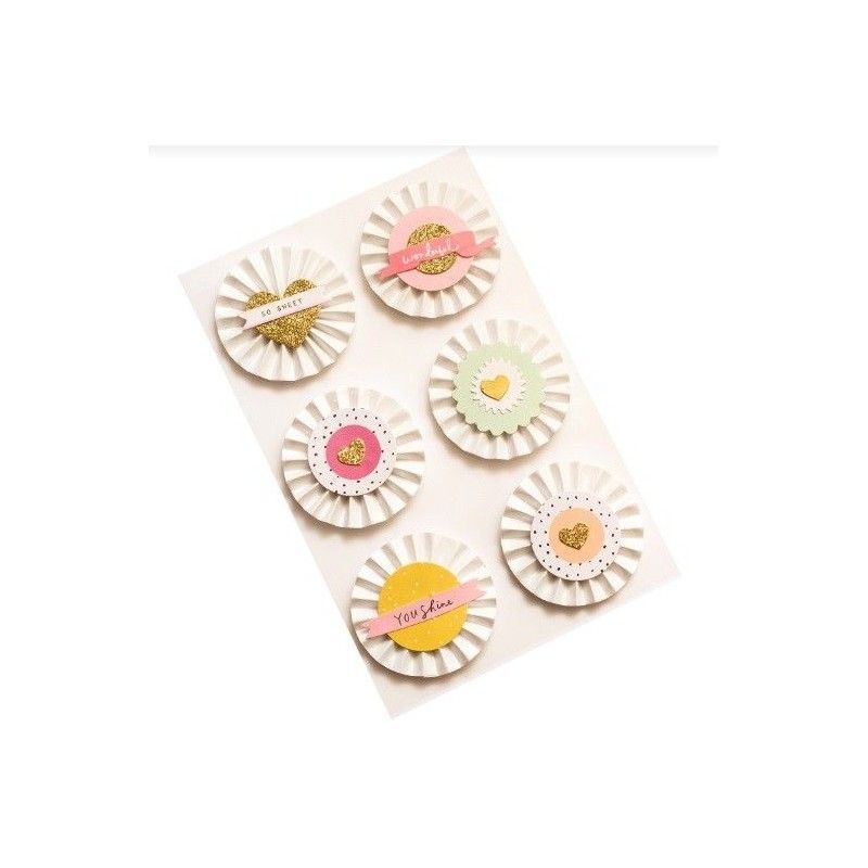 Adornos Dimensionales Sweet Story (6 Pcs)