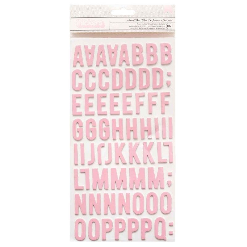 THICKERS LETRAS ALFABETO EN CARTON (137 PIEZAS)