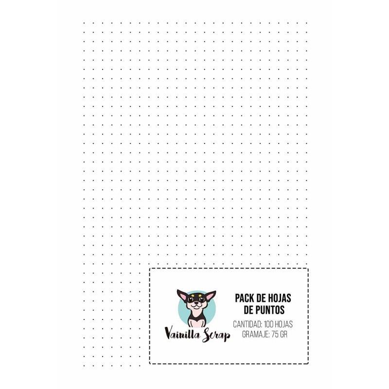 Pack De Hojas De Puntos Para Agenda  (100 Hojas)