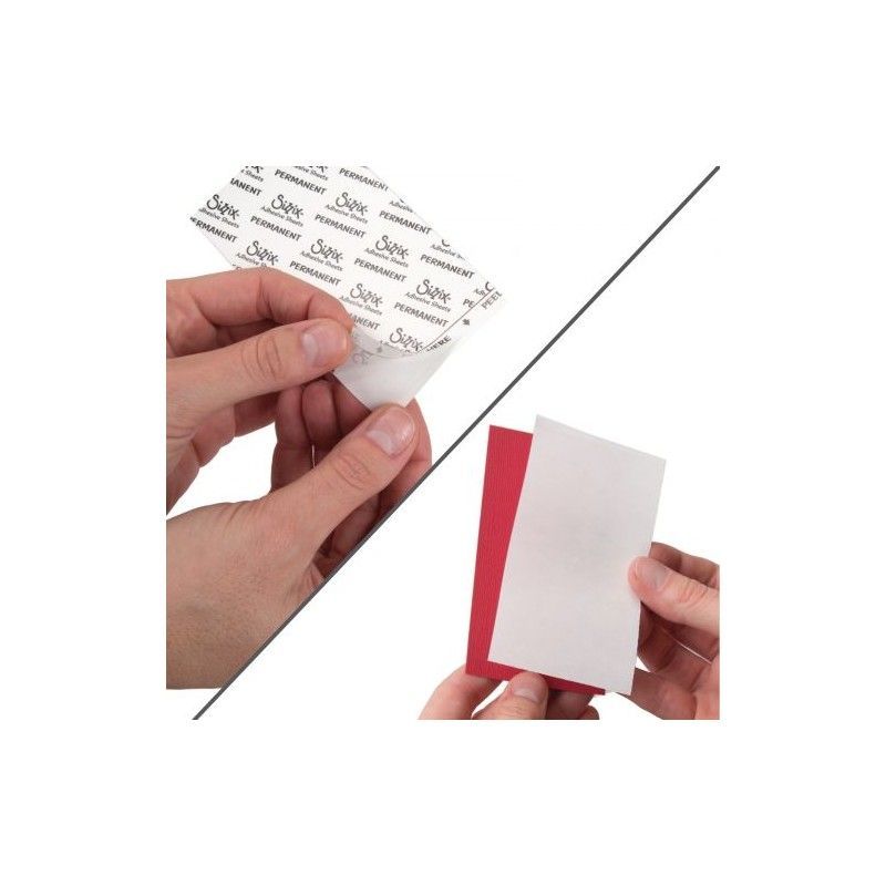 Set De 10 Hojas Adhesivas Doble Cara De Sizzix De 6,25Cm X10,25Cm