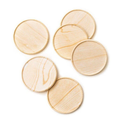 Discos Para Planner Medianos Color Madera (9 Pcs)