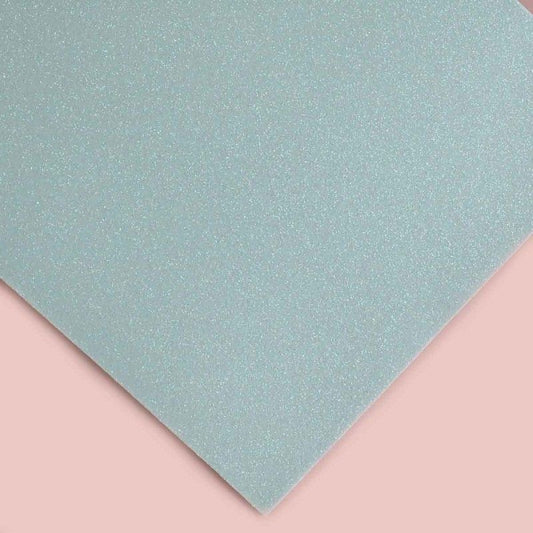 FOAMI CARTA ESCARCHADO AZUL PASTEL (10 UNI)