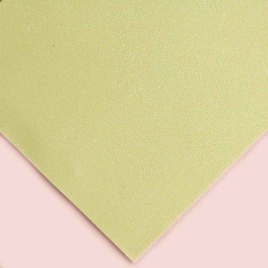 FOAMI CARTA ESCARCHADO AMARILLO PASTEL (10 UNI)