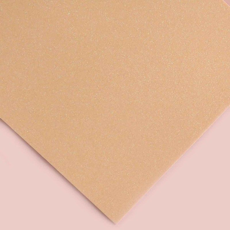 FOAMI CARTA ESCARCHADO CORAL PASTEL (10 UNI)