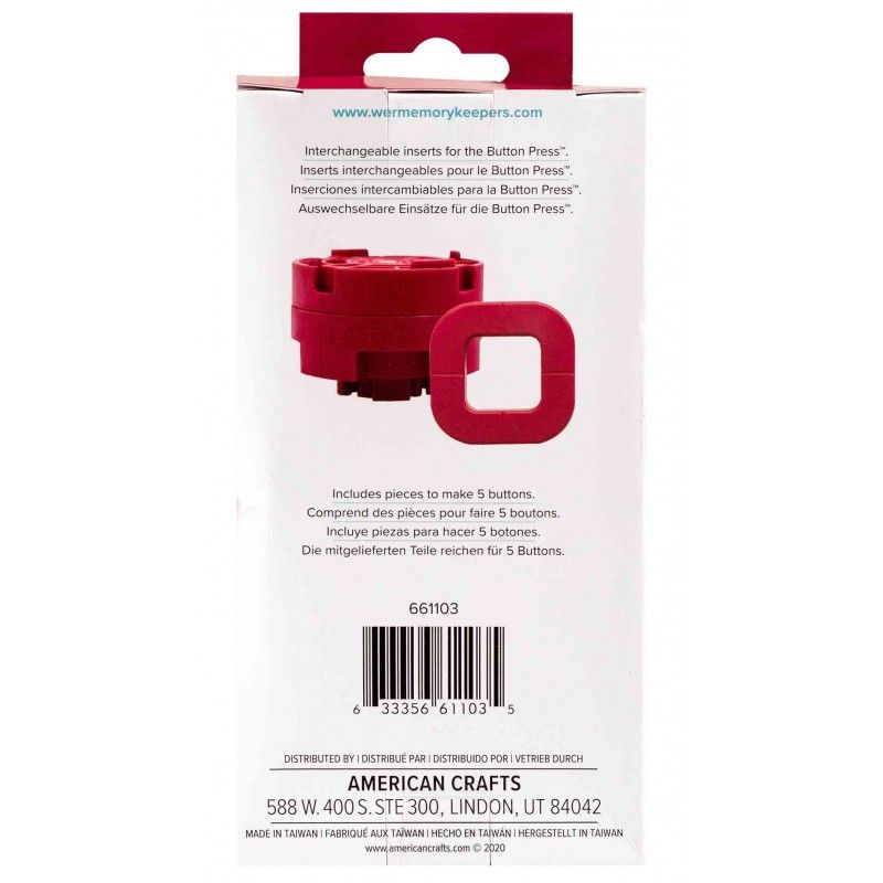 Inserto Cuadrado Para Boton De 32 Mm Button Press