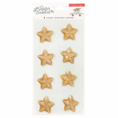 Estrellas De Resina De Navidad Coleccion Busy Sidewalks (8Pcs)
