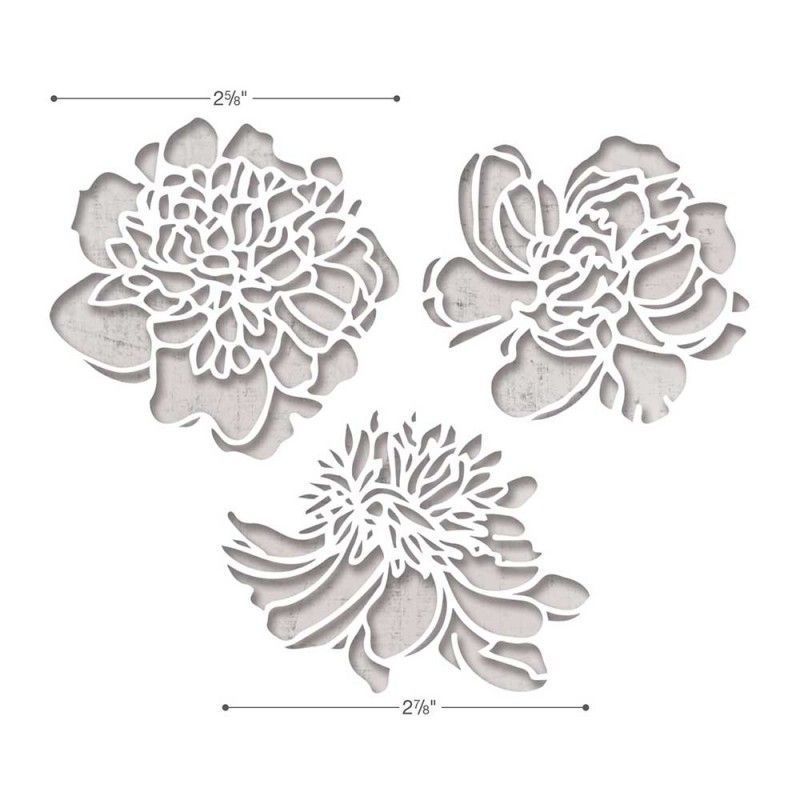 Troquel Thinlits Flores Recortadas (3 Pcs) De Tim Holtz