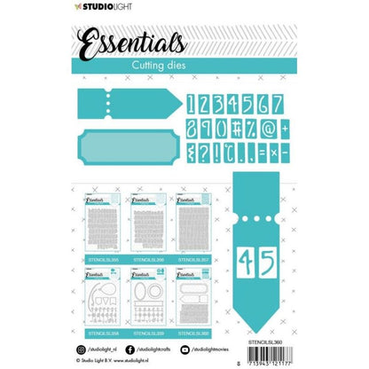 Troquel Etiqueta De Numeros Studio Light