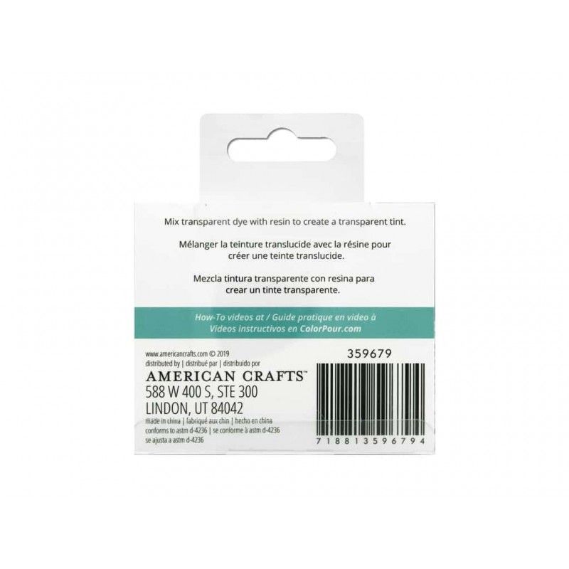 Kit De Tintes Transparentes Tonos Calientes Color Pour Para Resina (4 Pcs)