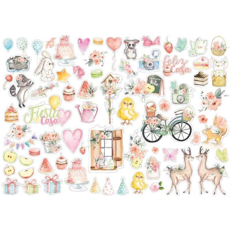 Die Cuts Chipboard Celebracion Johanna Rivero