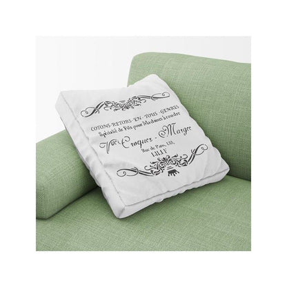 Stencil Texto Monogramas Vintage Tamaño Xl