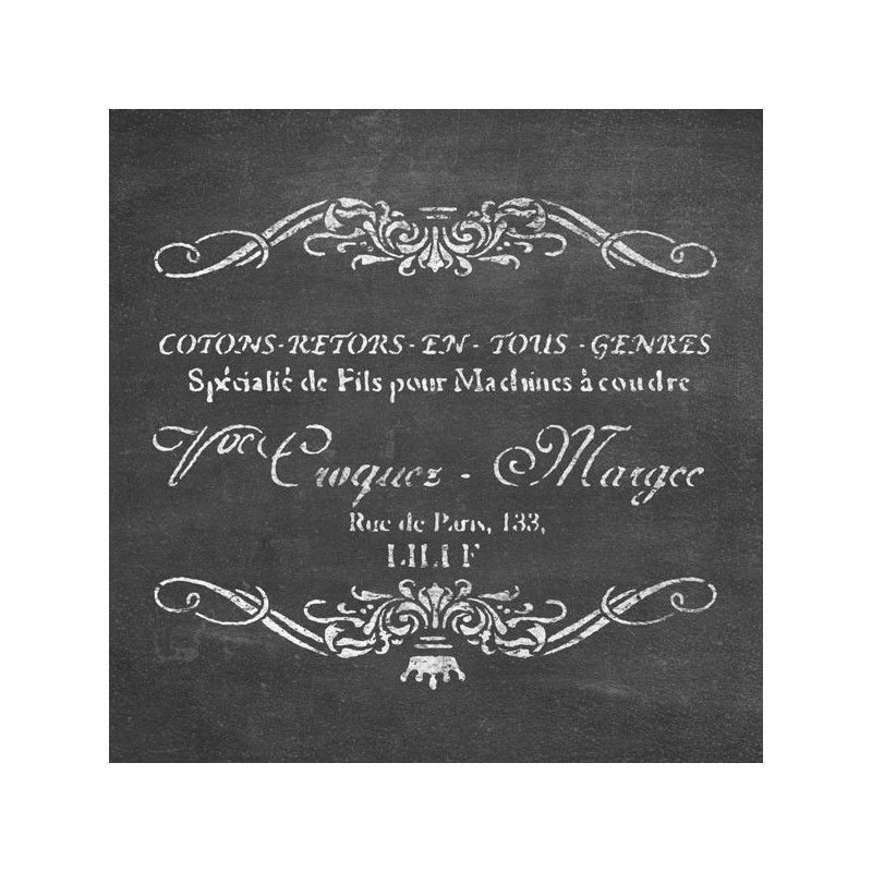 Stencil Texto Monogramas Vintage Tamaño Xl