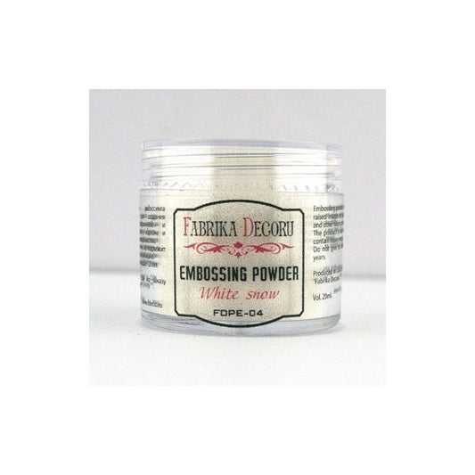 POLVOS DE EMBOSSING BLANCO NIEVE 20 ML