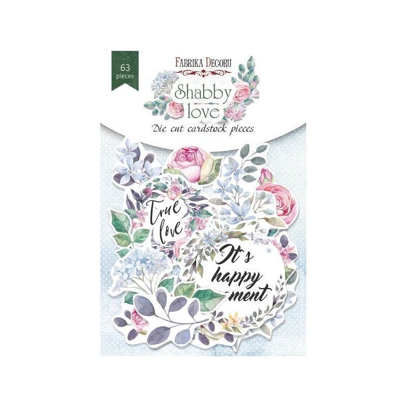 Die Cuts Shabby Love (63 Pcs)