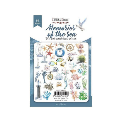 Die Cuts Memories Of The Sea 59 Pcs