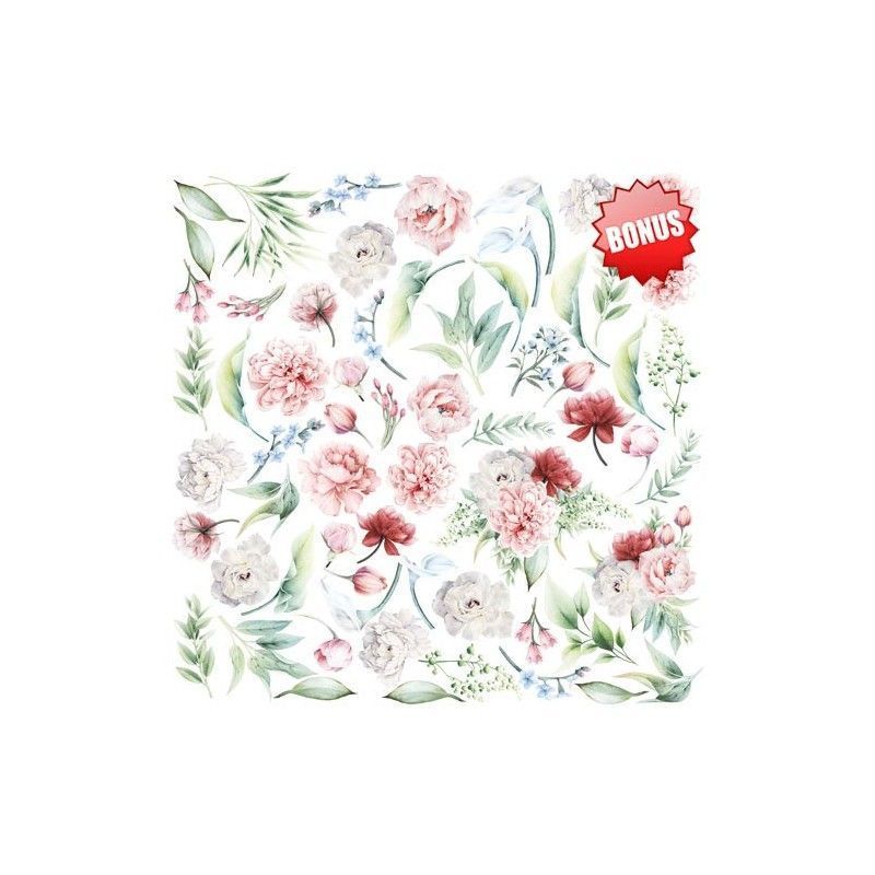 Set De Papeles Peony Garden 20Cm X 20Cm