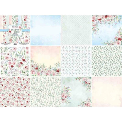 Set De Papeles Peony Garden 20Cm X 20Cm