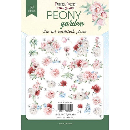 Die Cuts Peony Garden 63 Pcs