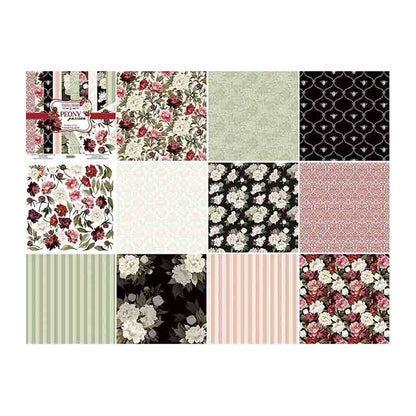 Set De Papeles Peony Passion 20Cm X 20Cm