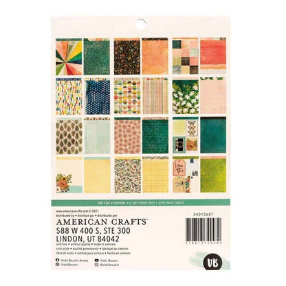 Set De Papeles Fernwood 15 X 20 Cm Doble Cara