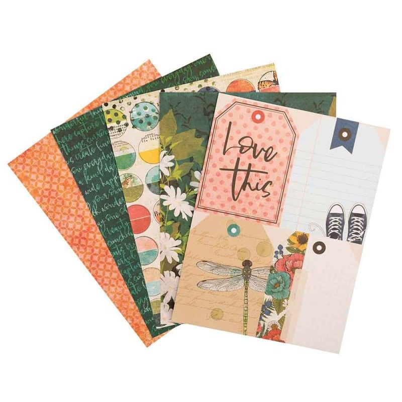 Set De Papeles Fernwood 15 X 20 Cm Doble Cara