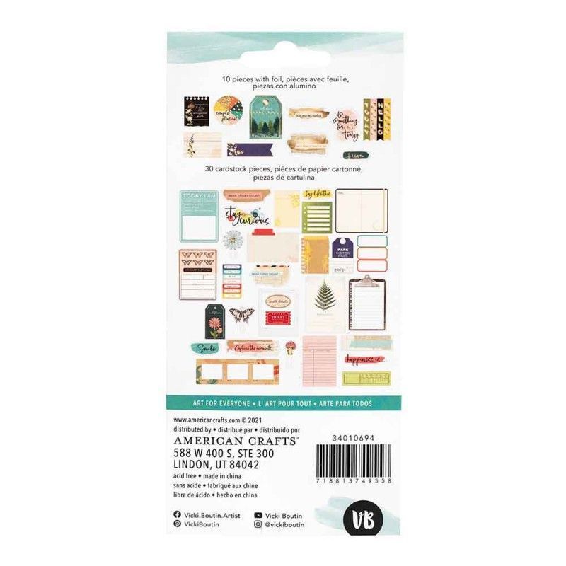 Journaling Ephemera Fernwood (40 Pcs)