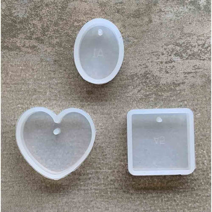Molde De Silicona Para Resina (3 Pcs)