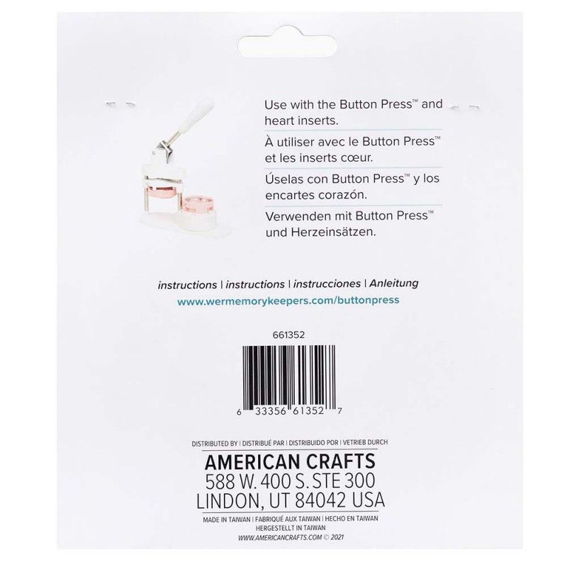 Insumos Corazon Button Press 58 Mm