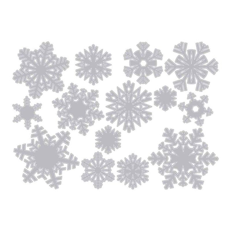 Troquel Thinlits Copos De Nieve De Sizzix (14 Pcs)