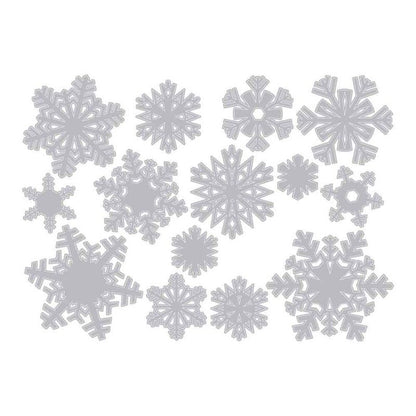 Troquel Thinlits Copos De Nieve De Sizzix (14 Pcs)